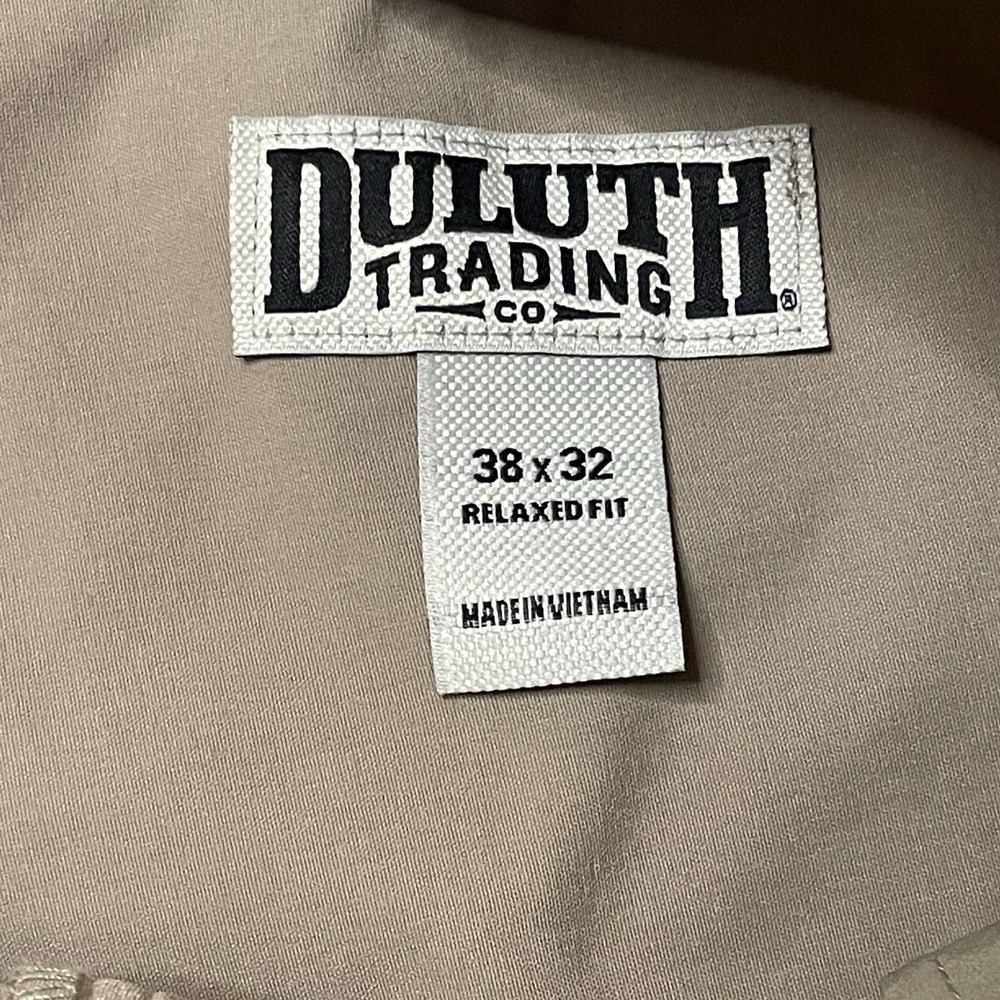 Duluth Trading‎ Flex Dry On The Fly Pants Mens 38x32 Relaxed Fit Beige Stretch - Picture 6 of 7